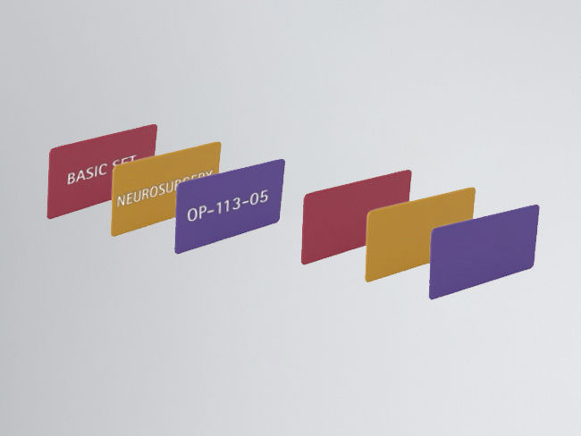AESCULAP Aicon® Kennzeichnungsschilder in verschiedenen Farben